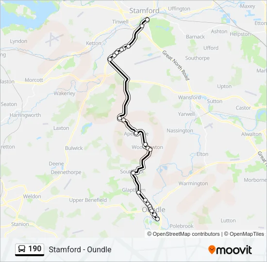190 Bus Line Map