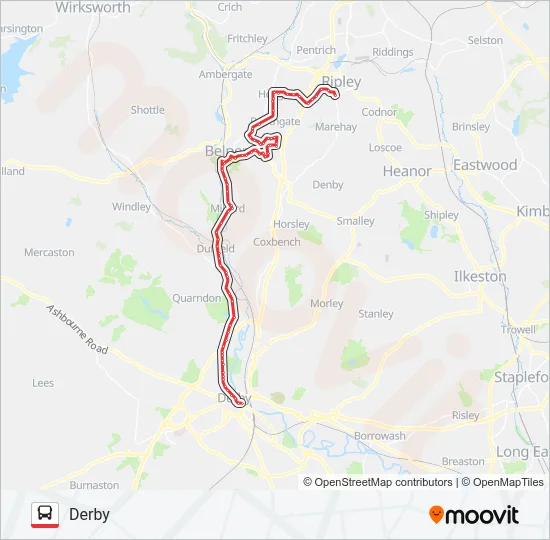 6E Bus Line Map