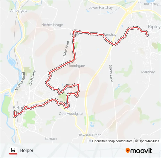 6E Bus Line Map