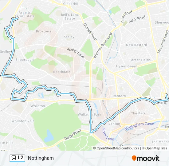 L2 Bus Line Map