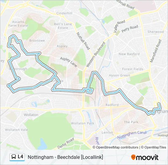 L4 Bus Line Map