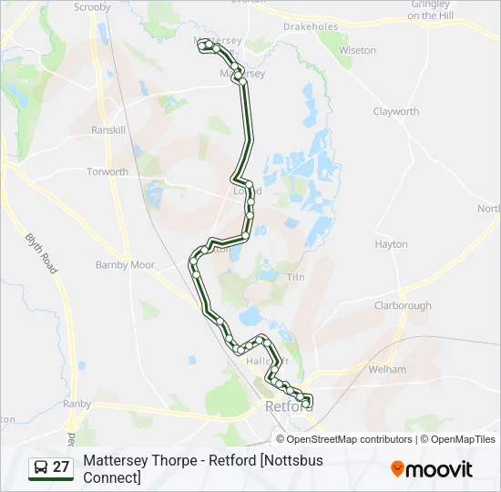 27 Bus Line Map