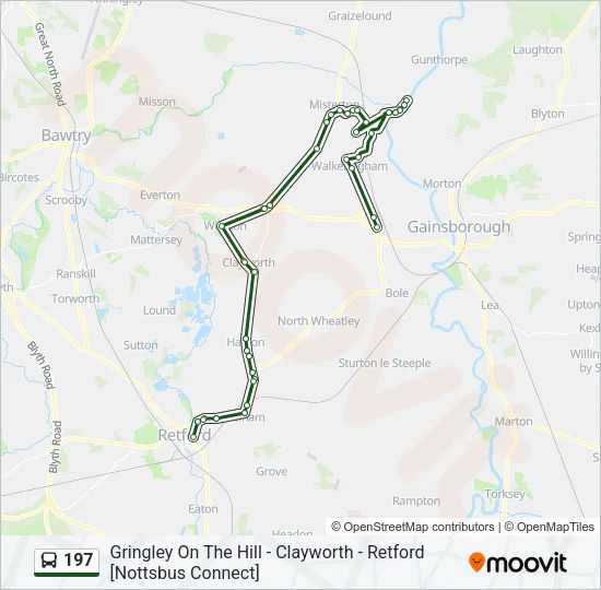 197 Bus Line Map
