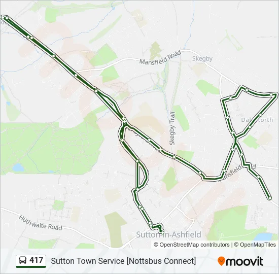 417 Bus Line Map