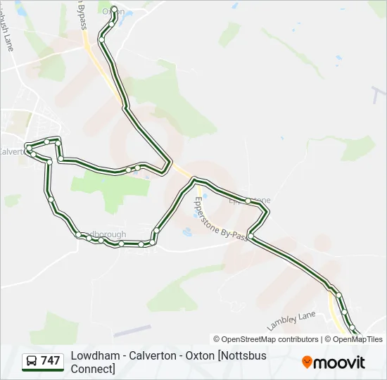 747 Bus Line Map