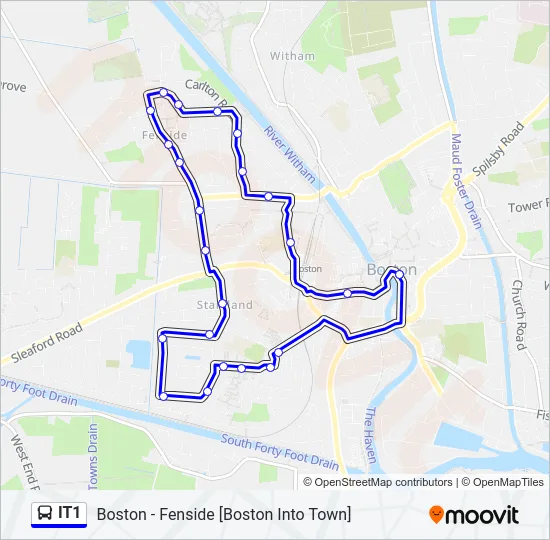 IT1 Bus Line Map