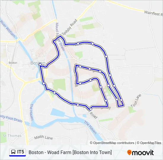 IT5 Bus Line Map