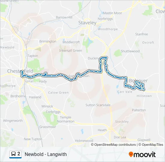 2 Bus Line Map