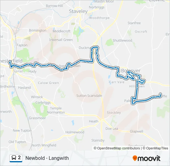 2 Bus Line Map
