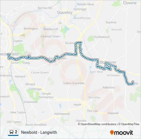 2 Bus Line Map
