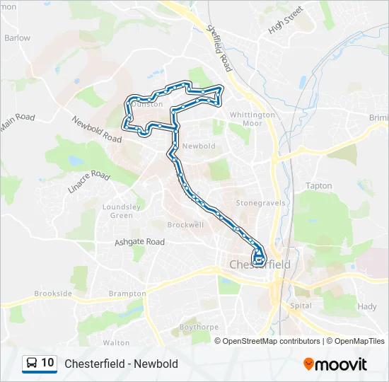 10 Bus Line Map