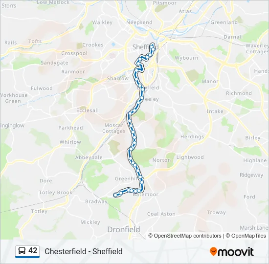 42 Bus Line Map