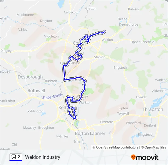 2 Bus Line Map