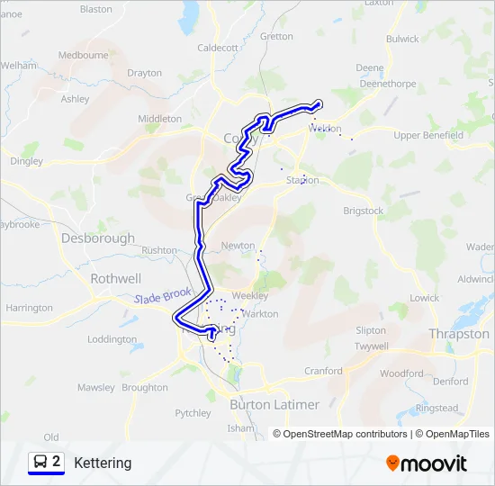 2 Bus Line Map