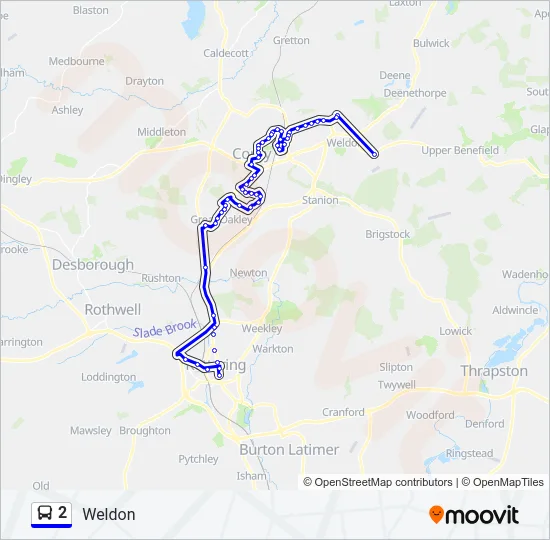 2 Bus Line Map