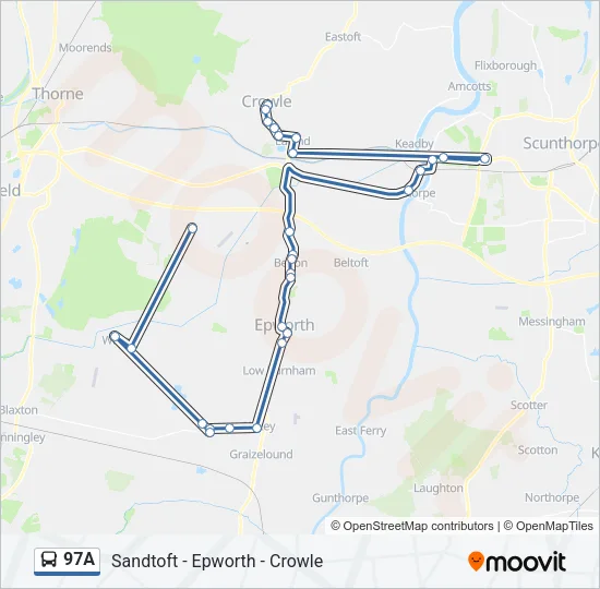 97A Bus Line Map