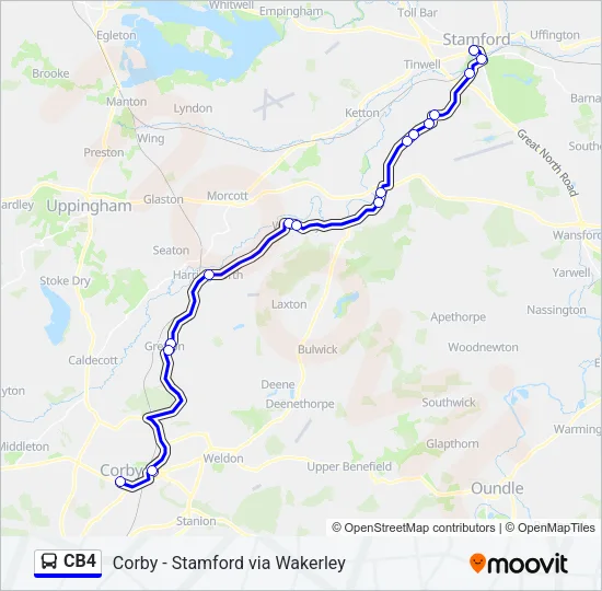 CB4 Bus Line Map