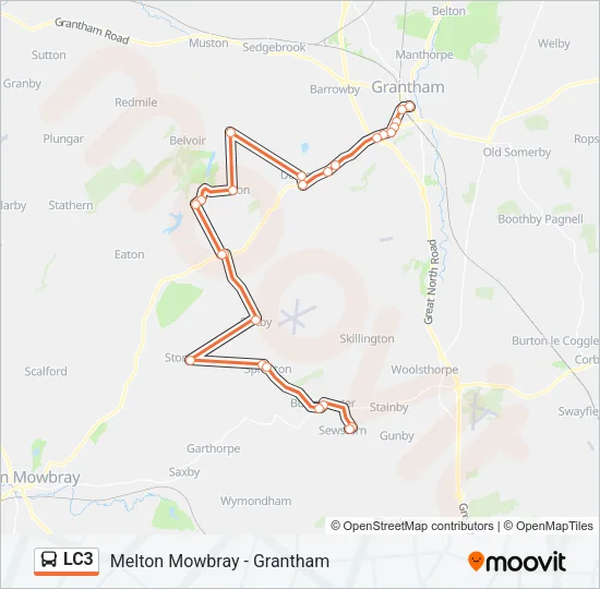 LC3 Bus Line Map