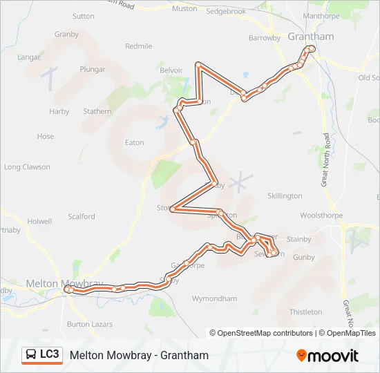 LC3 Bus Line Map
