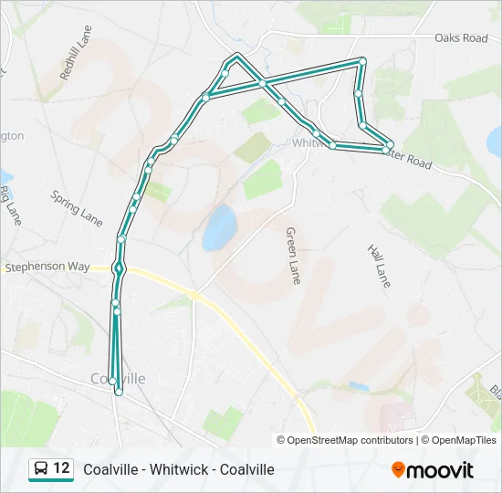 12 Bus Line Map