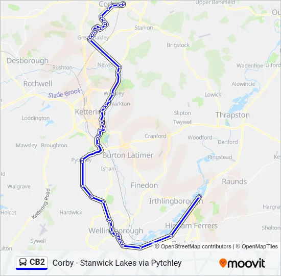 CB2 Bus Line Map