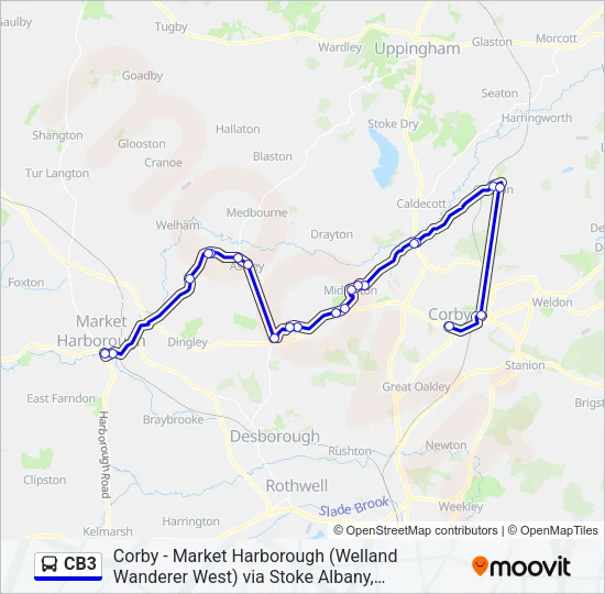 CB3 Bus Line Map