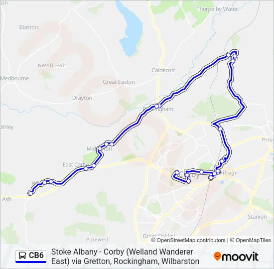 CB6 Bus Line Map