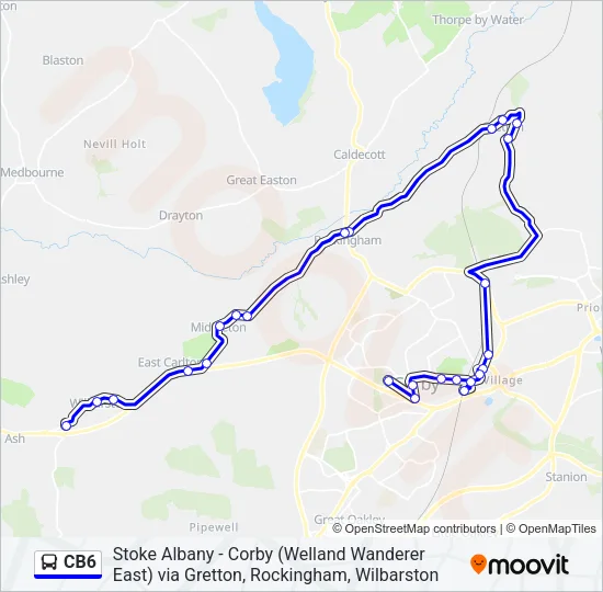 CB6 Bus Line Map