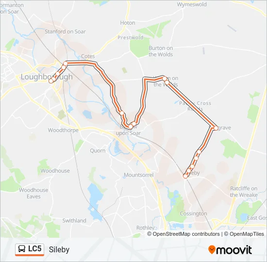LC5 Bus Line Map