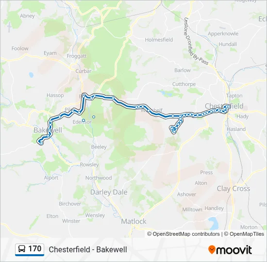 170 Route: Schedules, Stops & Maps - Bakewell (Updated)
