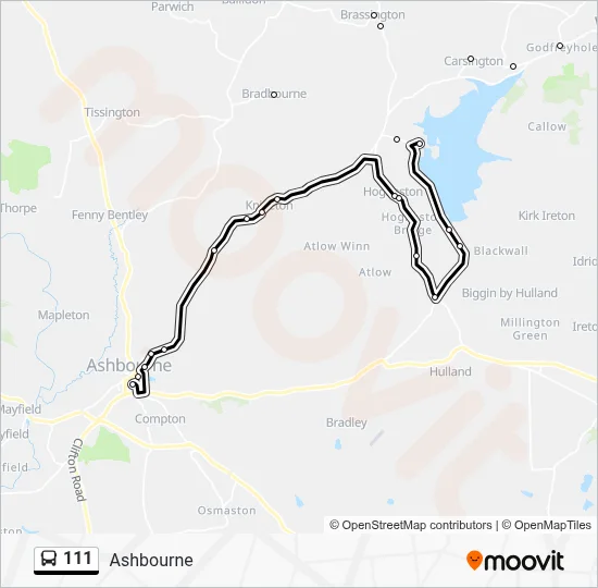 111 Route: Schedules, Stops & Maps - Ashbourne (Updated)