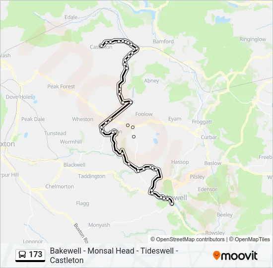 173 Bus Line Map