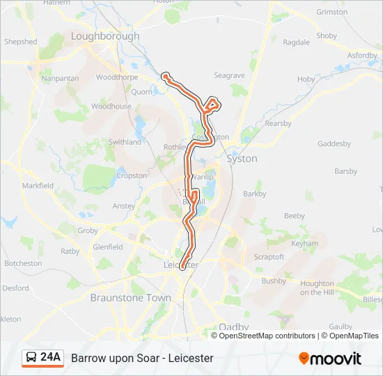 24A Bus Line Map