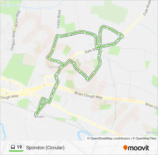 19 Route: Schedules, Stops & Maps - Spondon (Updated)