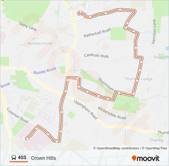 40S Bus Line Map