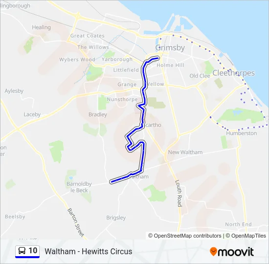 10 Bus Line Map