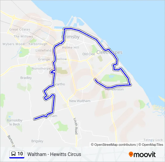 10 Bus Line Map