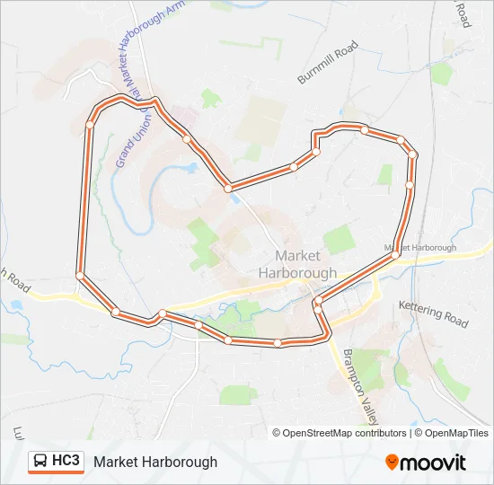 HC3 Bus Line Map