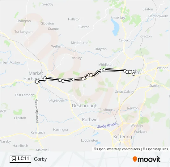 LC11 Bus Line Map