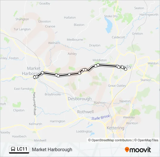 LC11 Bus Line Map
