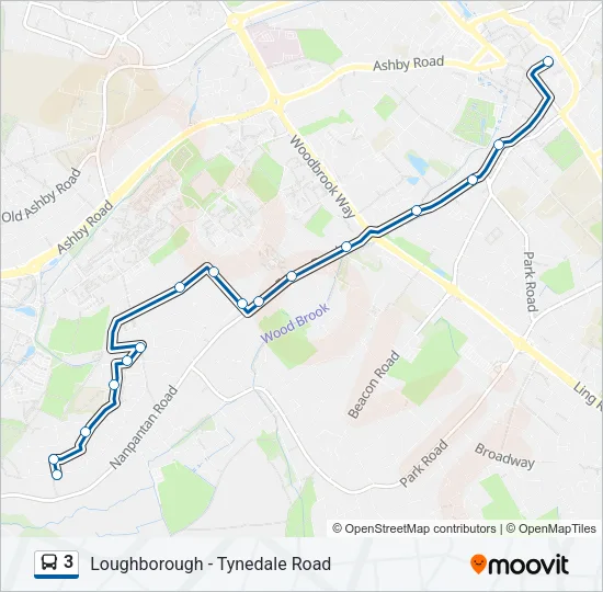 3 Bus Line Map