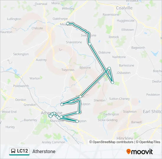 LC12 Bus Line Map