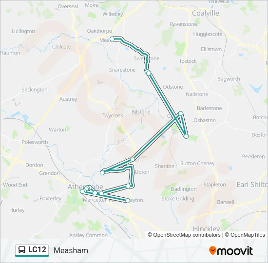 LC12 Bus Line Map