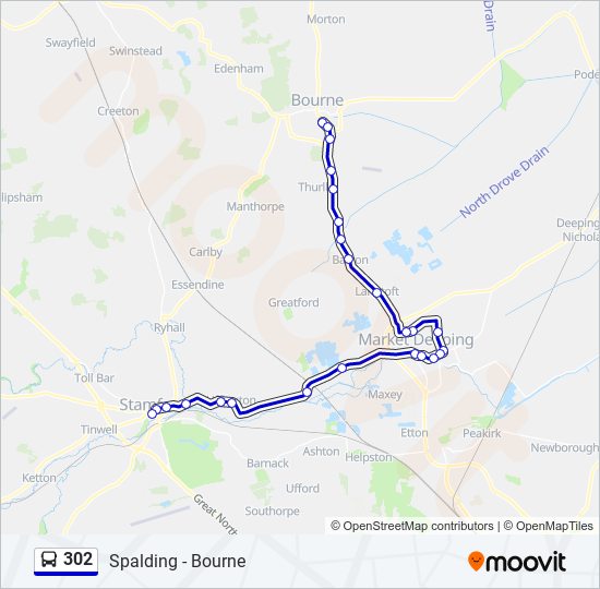 Bus 302 Route Map 302 Route: Schedules, Stops & Maps - Bourne (Updated)