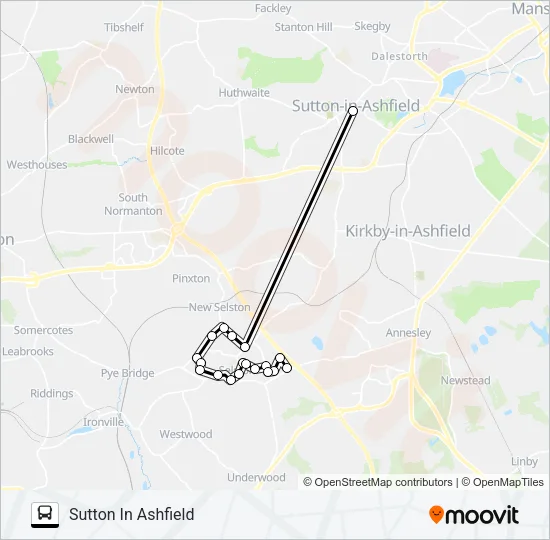 SELSTON SHOPPER Bus Line Map