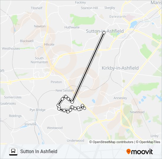 SELSTON SHOPPER Bus Line Map