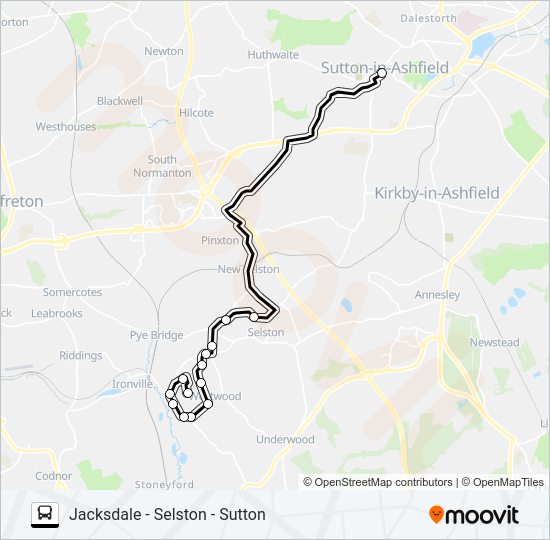 JACKSDALE SHOPPER Bus Line Map