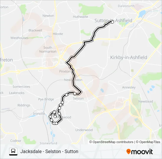 JACKSDALE SHOPPER Bus Line Map