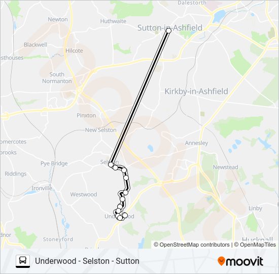 UNDERWOOD SHOPPER Bus Line Map