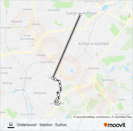 UNDERWOOD SHOPPER Bus Line Map